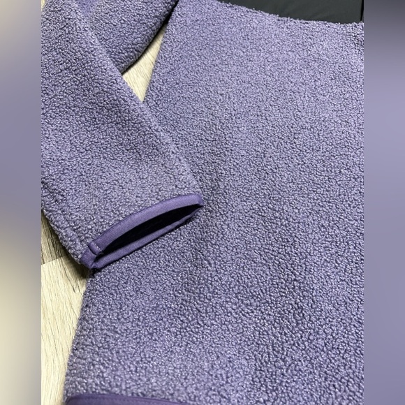 Under Armour Mens Sweater Fleece Pile Golf Sweater Halo Purple Black Small NEW - Picture 8 of 8